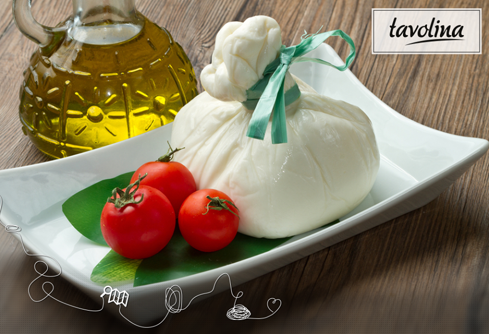Did you know that burrata is a hollow ball of fresh mozzarella filled with cream and pieces of mozzarella